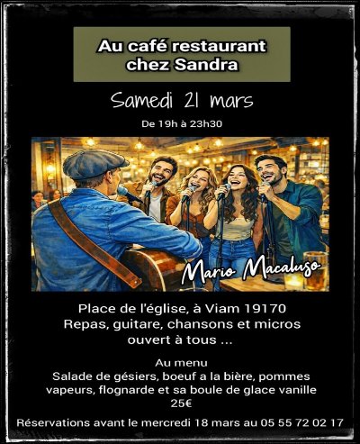 Repas concert avec Mario Macaluso