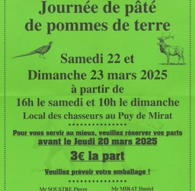 Journée de pâté de pommes de terre