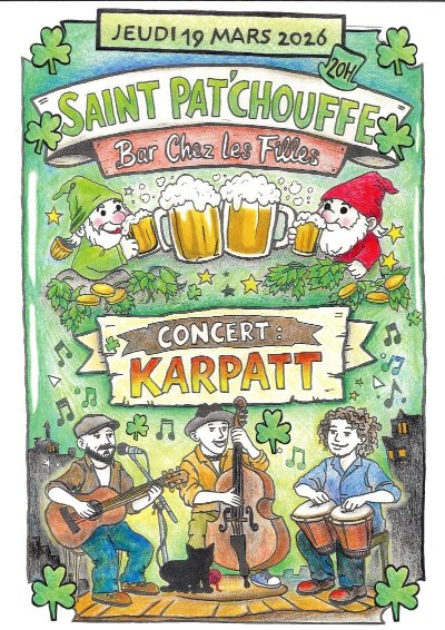 Saint Pat'Chouffe au Café Le Commerce "Chez les Filles"