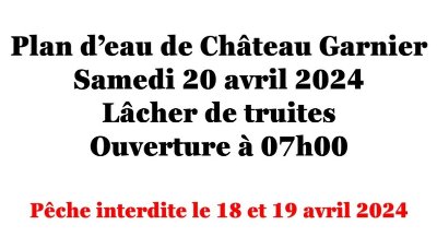 Ouverture de la pêche