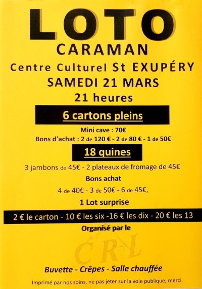 LOTO À CARAMAN