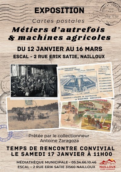 EXPOSITION "MÉTIERS D'AUTREFOIS ET ENGINS AGRICOLES"