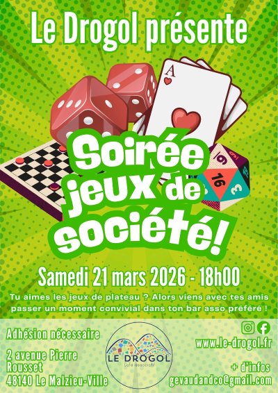 SOIRÉE JEUX DE SOCIÉTÉ