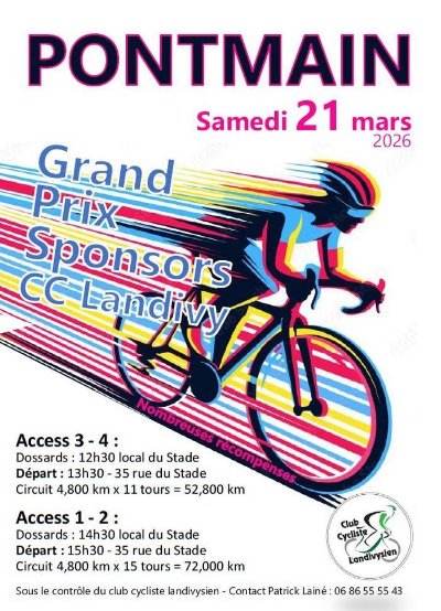Course cycliste - Grand Prix des Sponsors à Pontmain