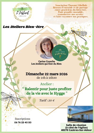 Ateliers bien être : Ralentir pour juste profiter de lvie avec le HYGGE"