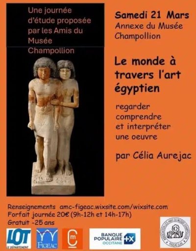 Journée égyptologie à Figeac : regarder les œuvres égyptiennes par Célia Aurejac
