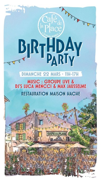 Birthday Party au Café de la Place