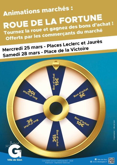 Animations marchés : Roue de la fortune