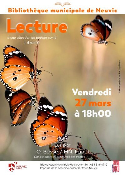 Lecture de poésies sur la Liberté