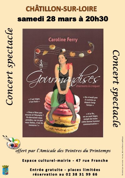 Concert-spectacle "Gourmandises" de Caroline Ferry