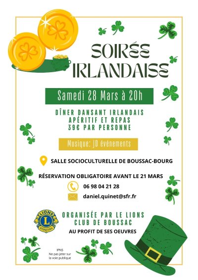 Soirée Irlandaise