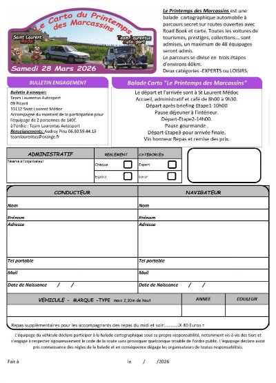 Rallye cartographique le Printemps des Marcassins