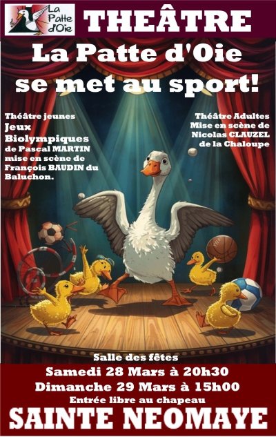Théâtre - La Patte d'Oie se met au sport !