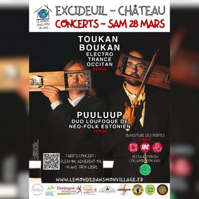 Concert TOUKAN BOUKAN & PUULUUP avec Le Monde dans mon village