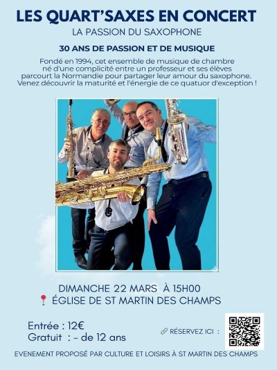 Concert "Les quart'saxes"