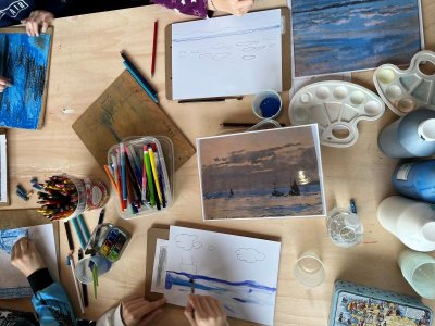 Visite flash de l’exposition Ancrer la brume - Atelier “Paysage de Normandie à l’aquarelle”