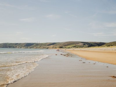 Collecte de déchets - Plage de Vauville