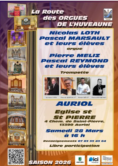 La Route des Orgues de l'Huveaune à Auriol