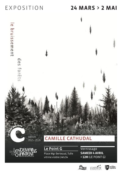 La Court des Arts : Exposition : Les bruissements des forêts de Camille Cathudal