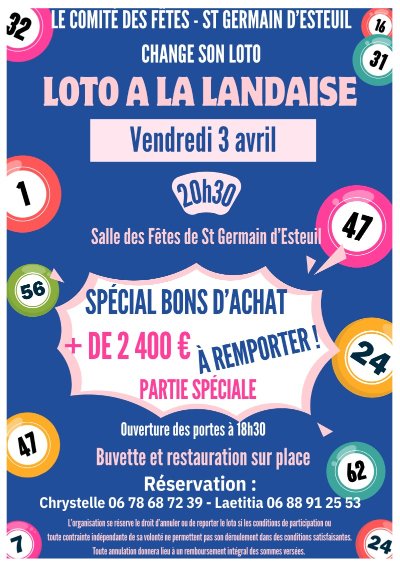 Loto du comité des fêtes