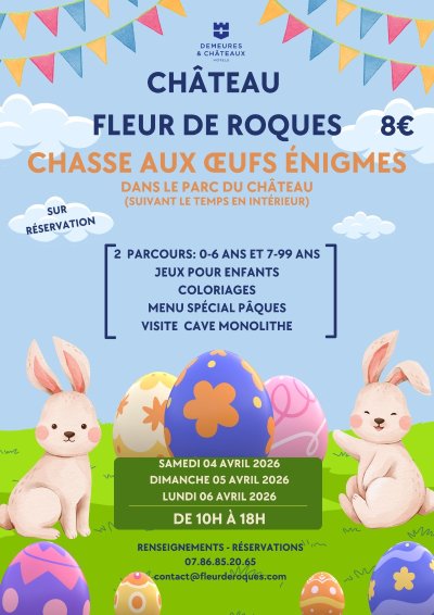 Chasse aux oeufs et énigmes - Château Fleur De Roques