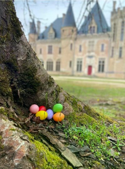 Chasse aux oeufs au Château de Montaigne