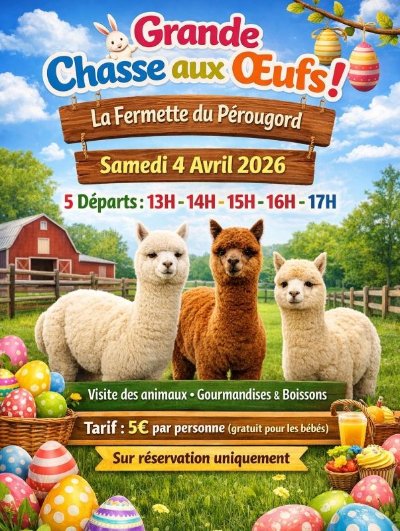 Chasse aux oeufs à La Fermette du Pérougord