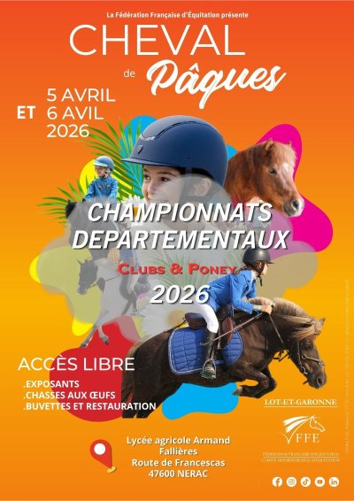 Championnats départementaux : club et poney