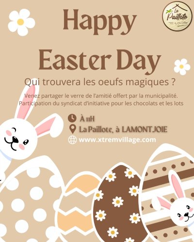 CAMPING X'TREM VILLAGE : Chasse aux oeufs de Pâques