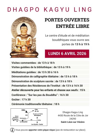 Portes ouvertes - Dhagpo Kagyu Ling