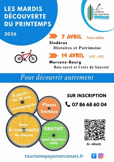 Les Mardis Découverte du printemps - Tous vélos - "Histoires et patrimoine"