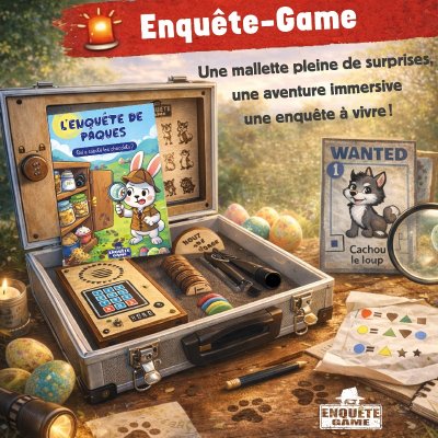 Jeu Enquête Game "Qui a saboté les chocolats?"