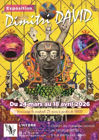 Exposition de Dimitri David : collagiste et peintre.