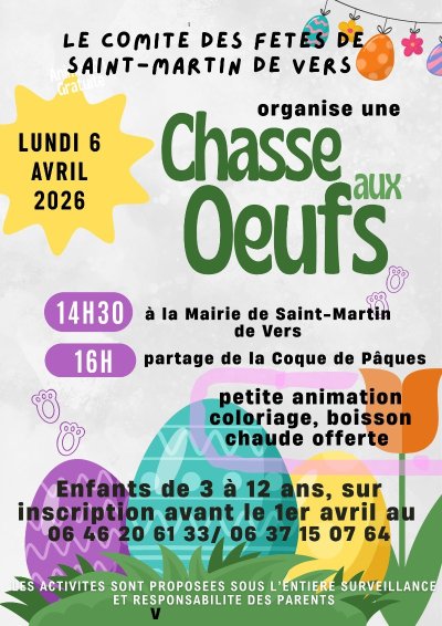 Chasse aux œufs à Saint-Martin-de-Vers