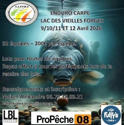 Enduro Carpe lac des Vieilles Forges