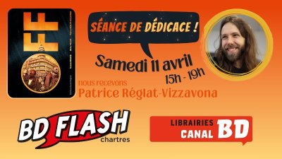 Séance de dédicace de Patrice Réglat-Vizzavona pour "Off"