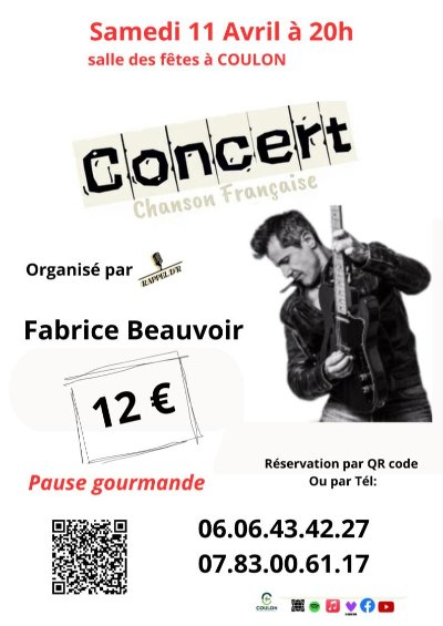 Concert de chanson francaise par Rappel d'R à Coulon