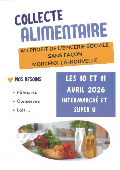 Collecte Alimentaire - Au profit de l'Epicerie Sociale Sans Façon
