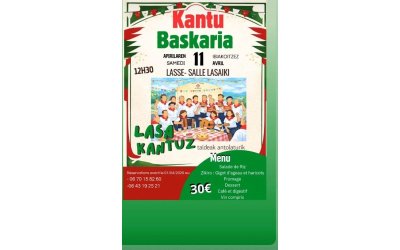 Kantu baskaria : repas chanté