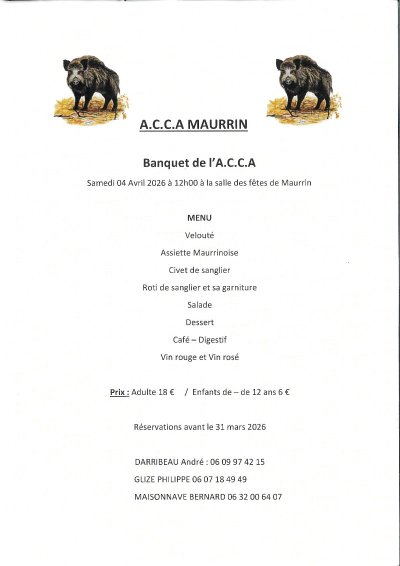 Banquet de chasse - Maurrin