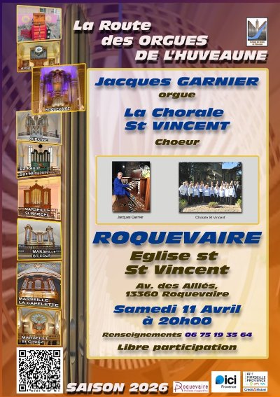 La Route des Orgues de l'Huveaune à Roquevaire