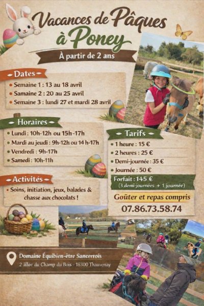 Initiation Poney - Vacances de Pâques