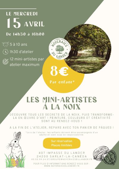 Atelier "Les Mini-Artistes à la Noix"