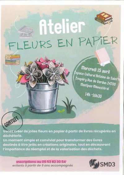 Atelier fleurs en papier