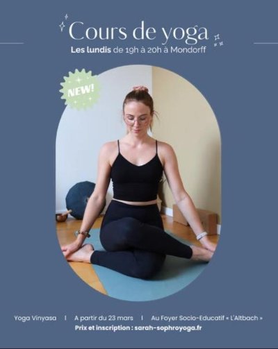 Cours de Yoga Vinyasa avec Sarah Dalstein