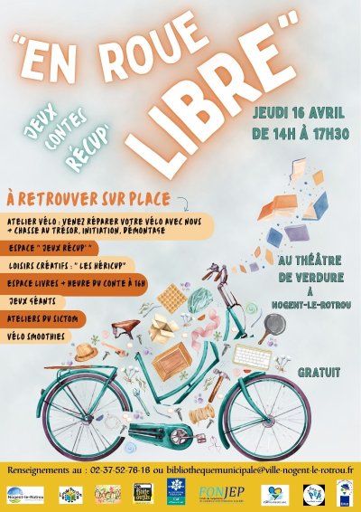 En roue libre - Après-midi jeux, ateleirs, conte et récup'