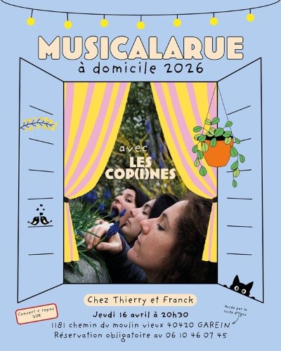 Musicalarue à Domicile avec LES COP(I)NES