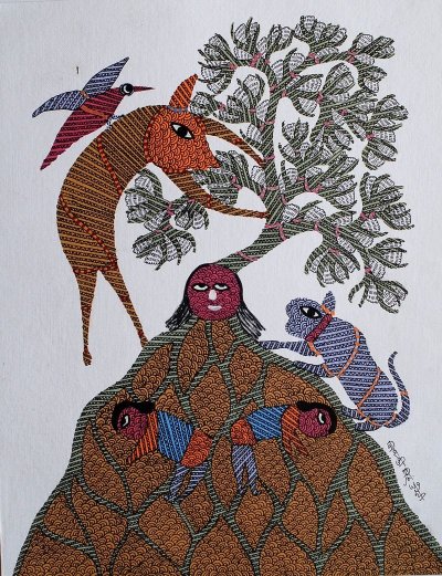 Peintures Warli de l'Inde