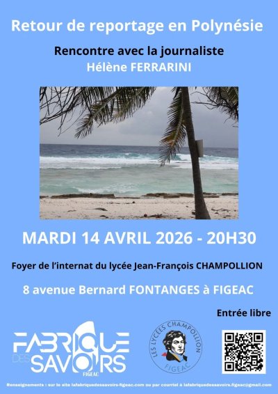 Rencontre avec la journaliste Hélène Ferrarini, à Figeac