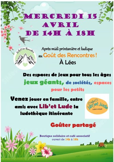 Après-midi printanière et ludique